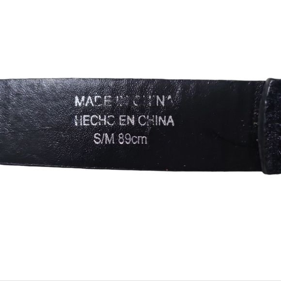 Gorgeous Double Buckle Velvet Leather S/M 89cm Filigree‎ Western Belt main image 4